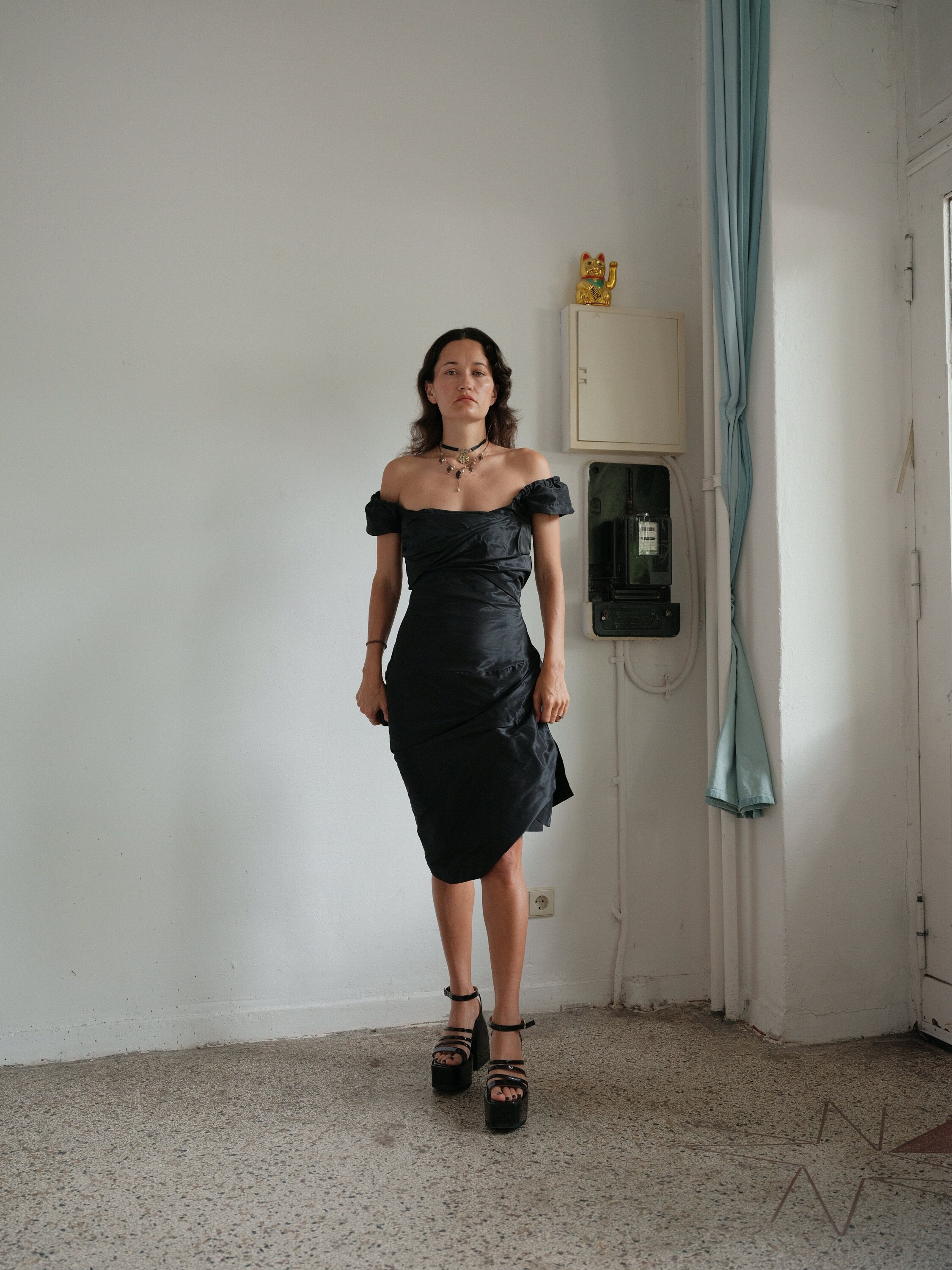 Vivienne Westwood Red Label Black Asymmetrical Corset Dress