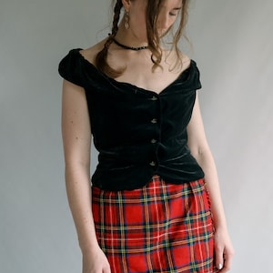 Vivienne Westwood Corset Black Velvet Red Label