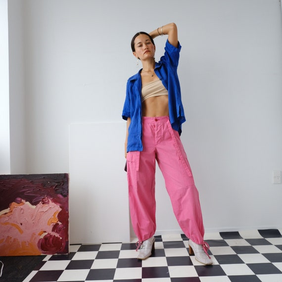 Pantalón Comme Des Garçon rosa XS-S MX Etsy