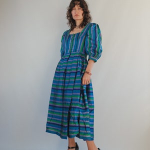 The Puffiest Puff Sleeve True Vintage Peasant Dress XS image 2