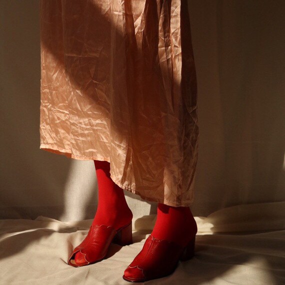 Previous True Vintage Cherry Red Mules 37