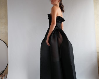 Archival Couture 1988 Romeo Gigli Pleated Pliss couture  Gown