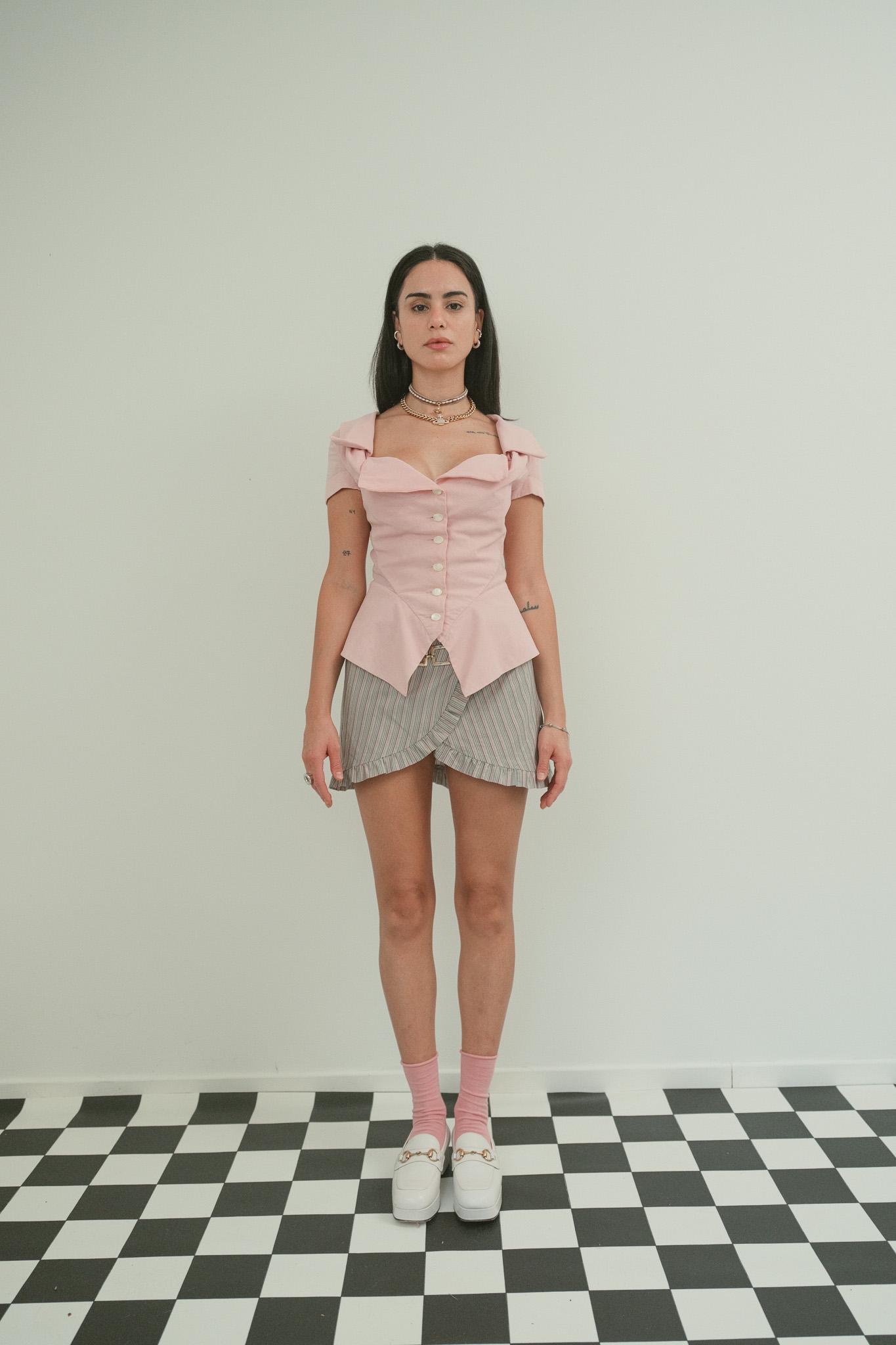 Vintage Vivienne Westwood Gold Label 1990s Bustier Blush