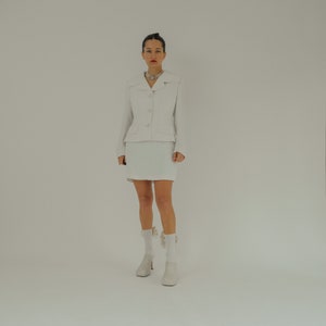Vintage Dolce & Gabbana White Skirt Suit 90s Bridal? XS-S