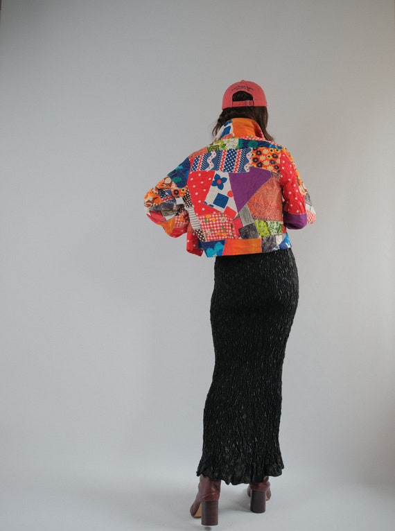 True Vintage Patchwork Quilt Bomber jacket - image 9