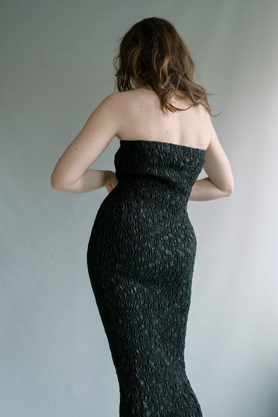 Black boob tube dress 2025