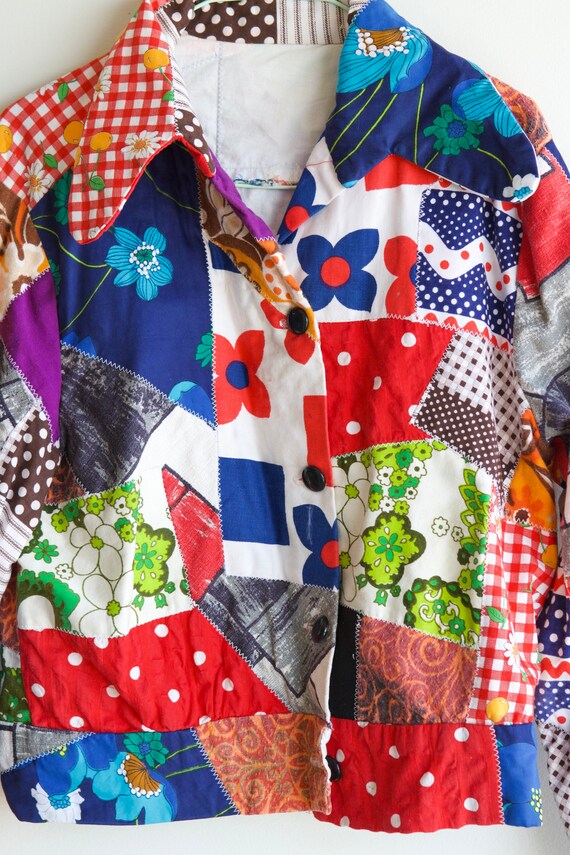 True Vintage Patchwork Quilt Bomber jacket - image 6