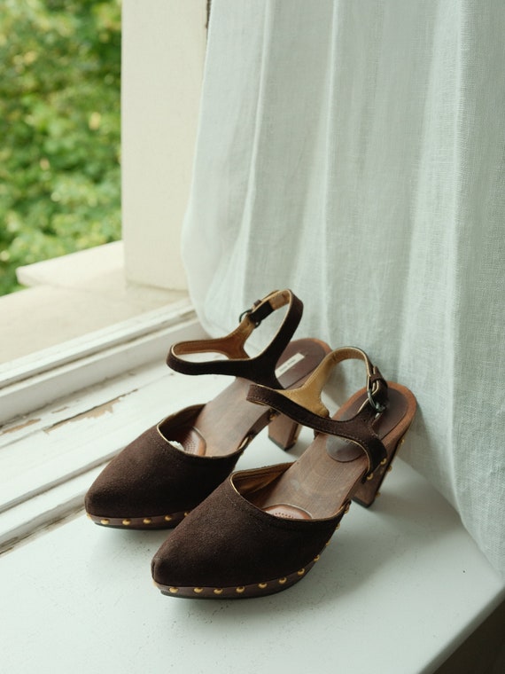 Miu Miu Gold Studded Clog Mules - image 1