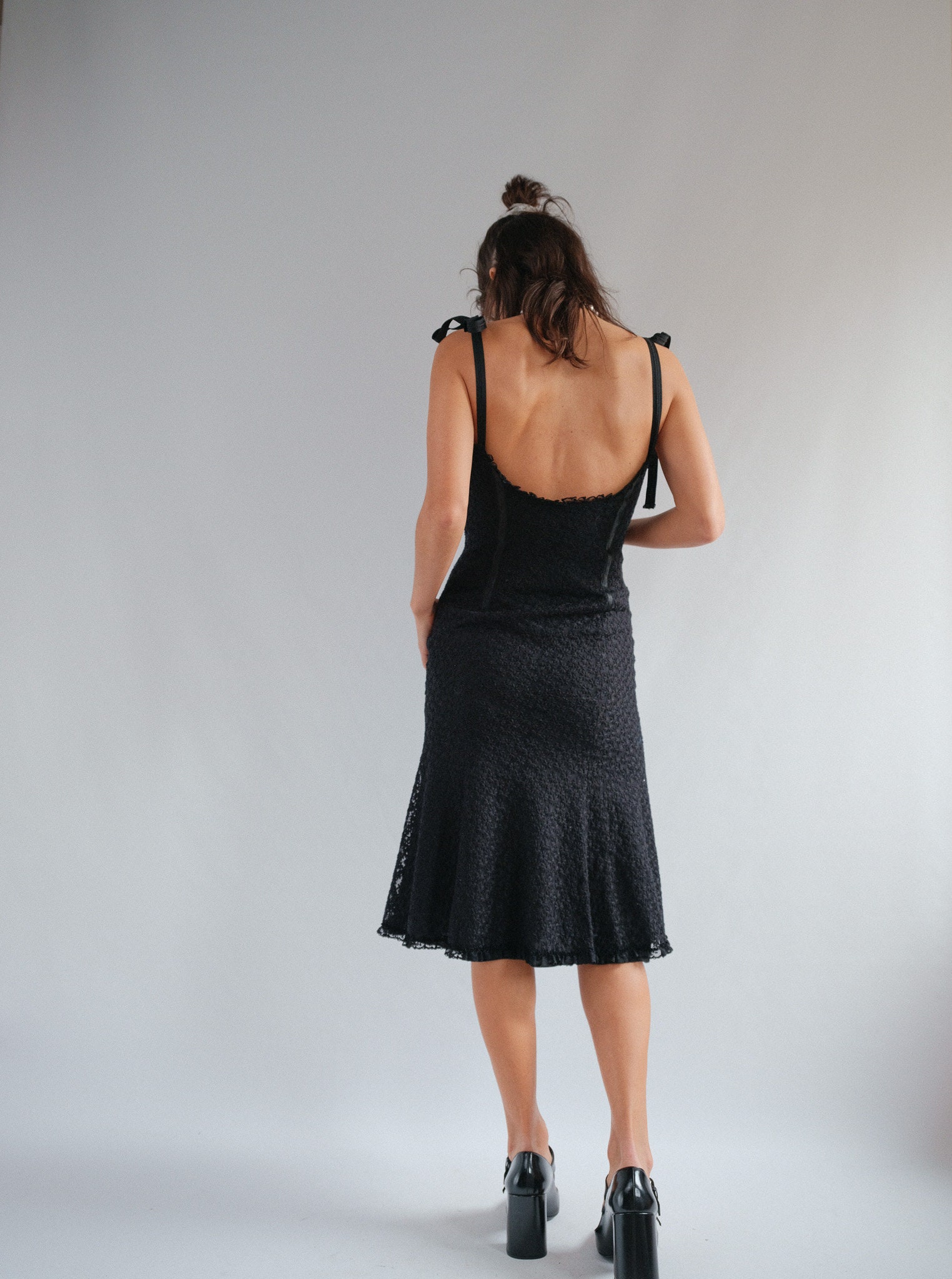 ワンピース MOSCHINO 'lingerie' dress Black  A04220561 Moschino Lingerie Dress - Black - Women | 042205611555
