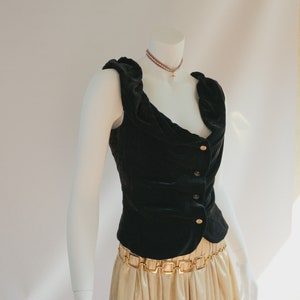 Vivienne Westwood Corset Black Velvet Red Label