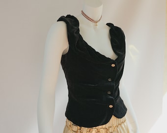 Vivienne Westwood Corset Black Velvet Red Label