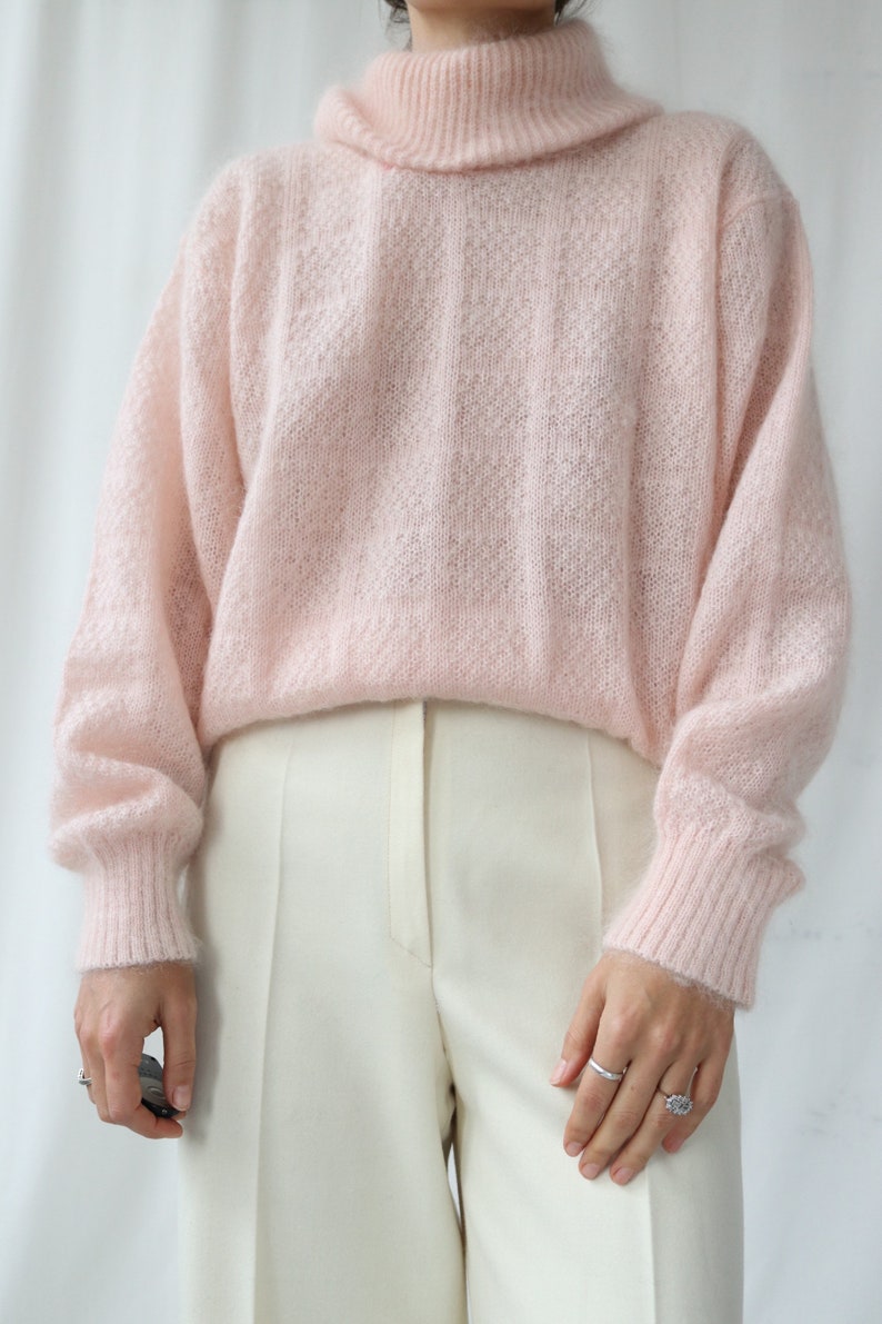 Roberta Puccini Luxurious Pink Extra Fine Italian Mohair Jumper image 4