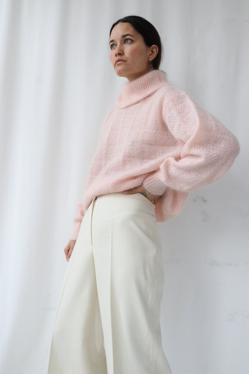 Roberta Puccini Luxurious Pink Extra Fine Italian Mohair Jumper image 1