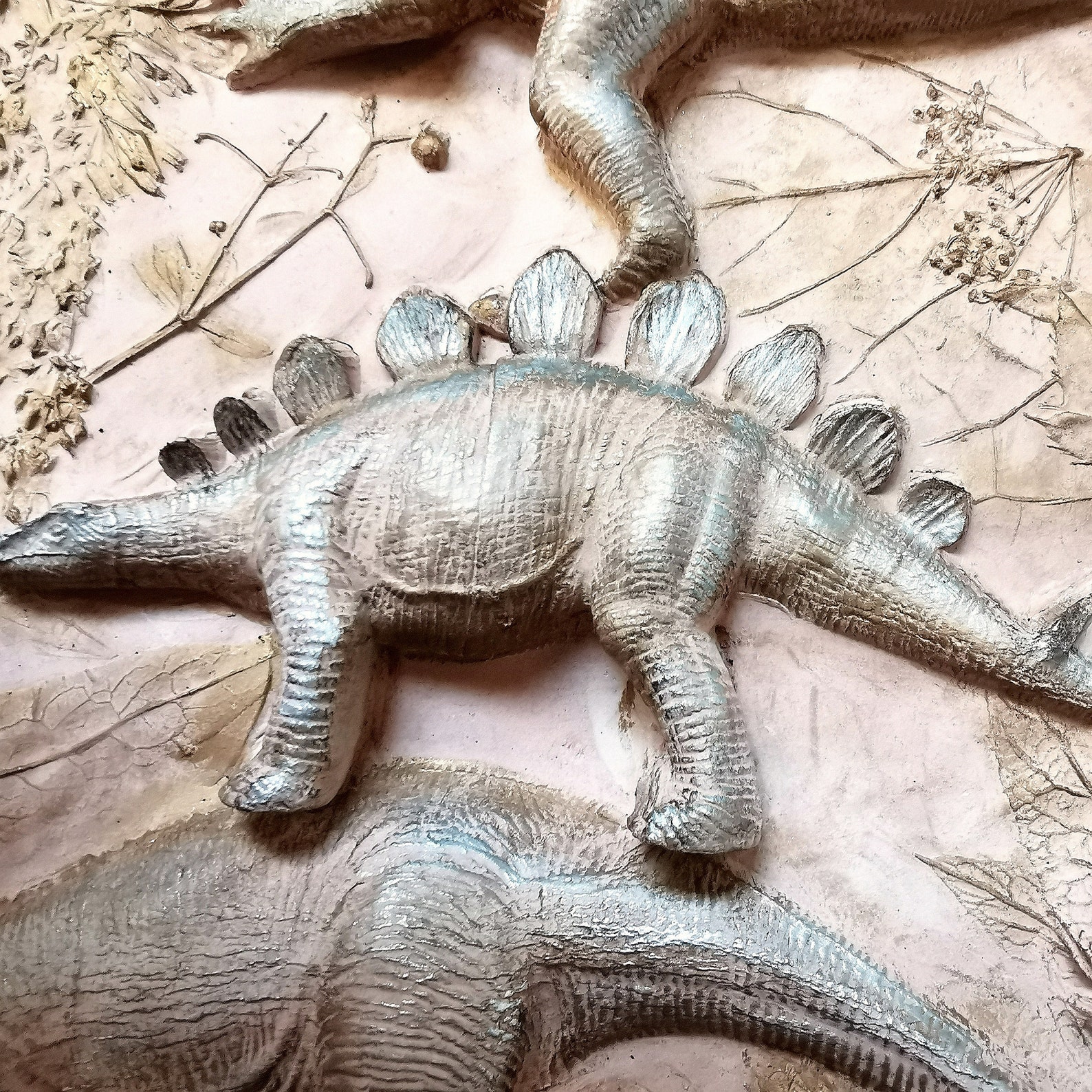 Dinosaurs Plaster Casting Decoration for a Kids Room Etsy