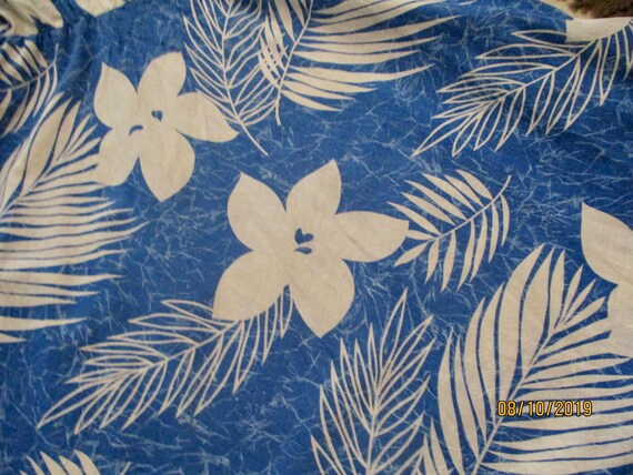 Vintage 1950S,Tiki/Hawaiian/Rockabilly,Cotton Flo… - image 7