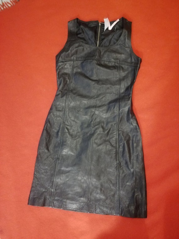 Vintage 1990s Leather Mini Dress by Lipsy London Size Xs Size 6 - Etsy  Finland