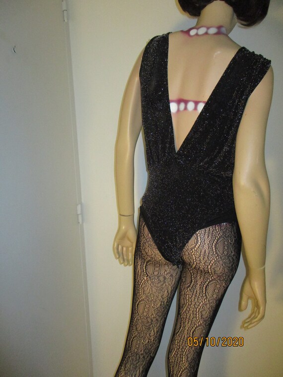 Vintage 1980S Metallic Leotard /All in One Catsui… - image 6