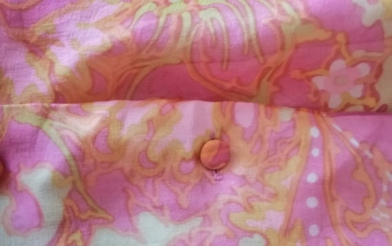 Vintage 60s hand printed real silk Paisley Psyche… - image 3