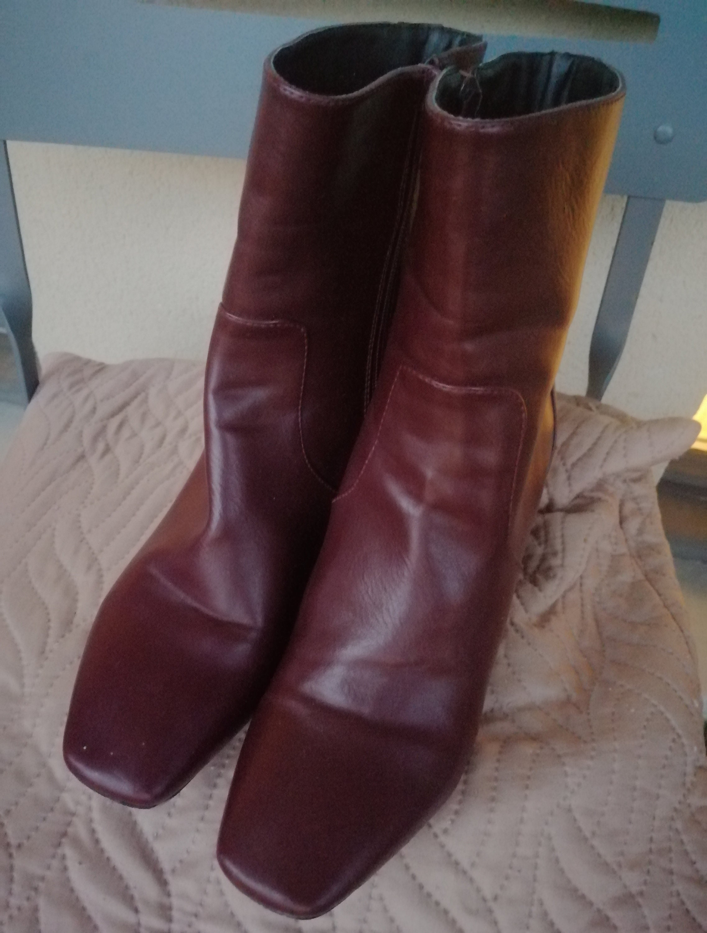 70s Brown Square Toe Boots, Campus, New Old Stock – The Hip Zipper Nashville