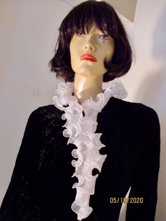 Vintage 1960S Original Black Velvet French Long Maxi Dress With 