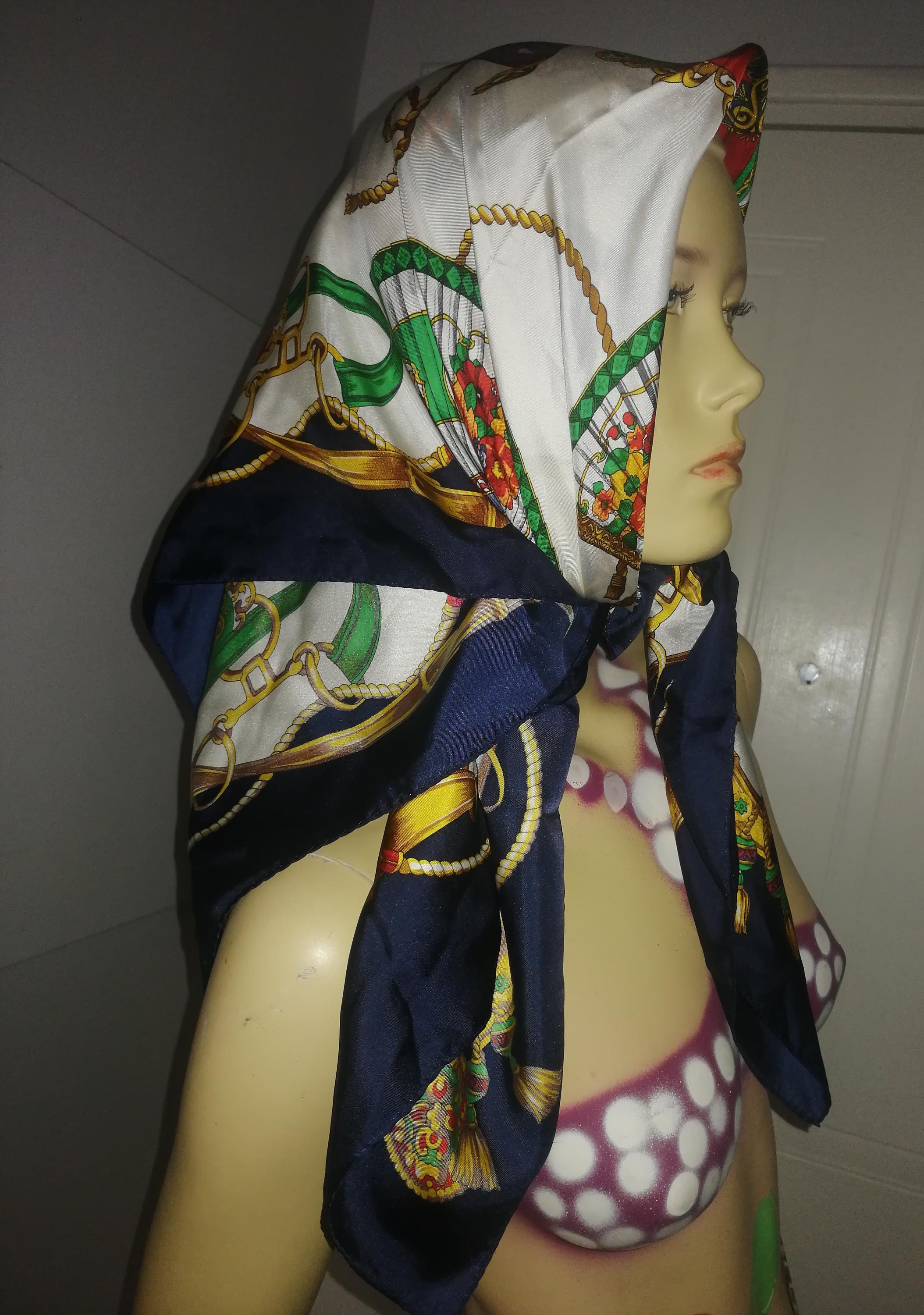 Christian Dior 80s vintage scarf スカーフ CHRISTIAN DIOR Vintage Silk Scarf – Friday Candy