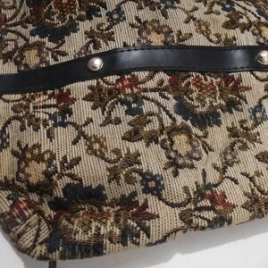 Vintage 1960s/70s Large Real Carpet/Tapestry Bag mint condition image 2