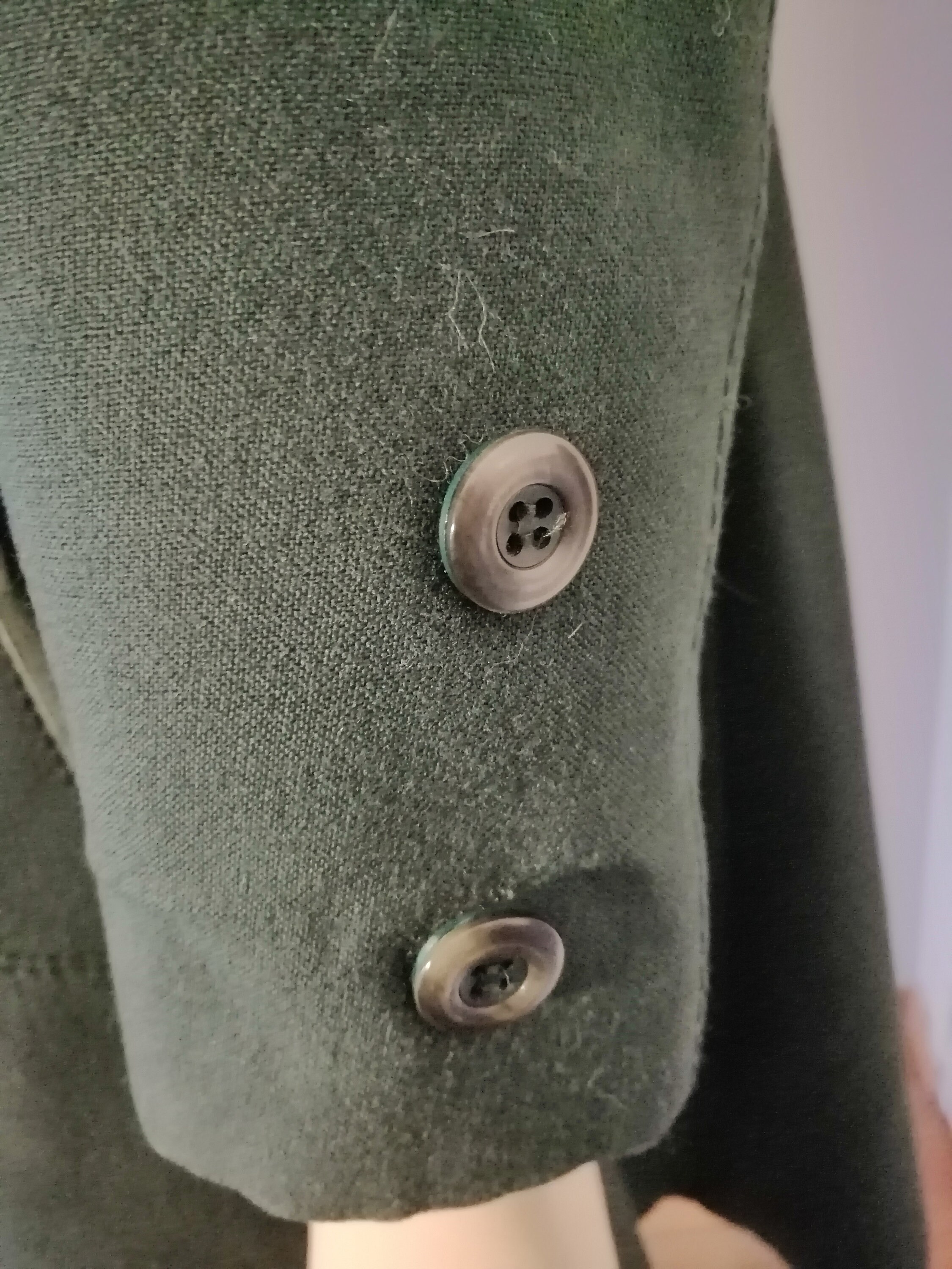 70s/Karner modell/コート/ウール/GRN/D-Tk6099/VISKOSE Vintage 1970s