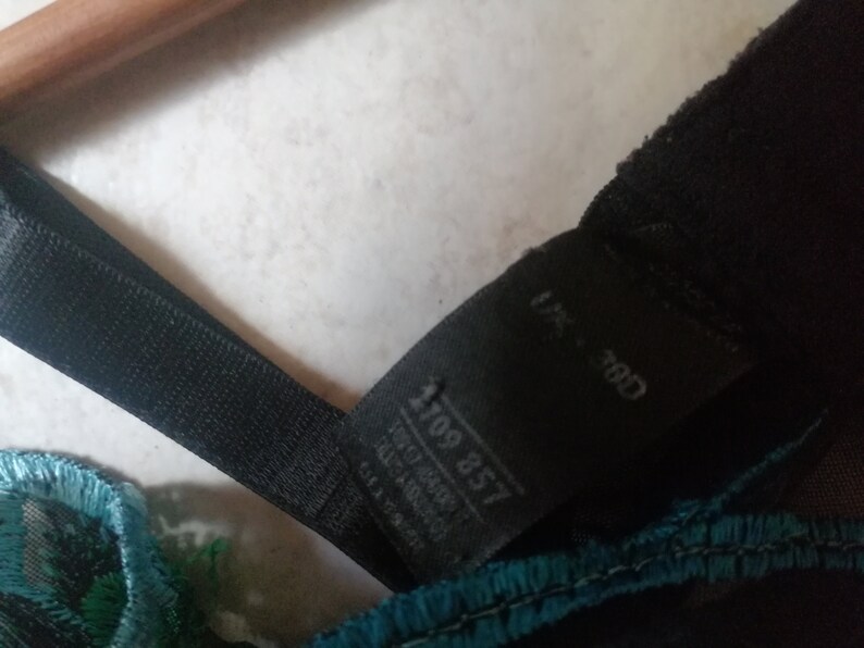 Haut De Bikini Bleu Marine Et Vert Imprimé Feuilles - Taille 38D Marks & Spencer, Neuf Avec étiquettes