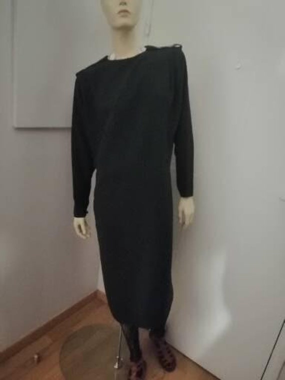 Vintage French designer Jean Bailly paris Black d… - image 1