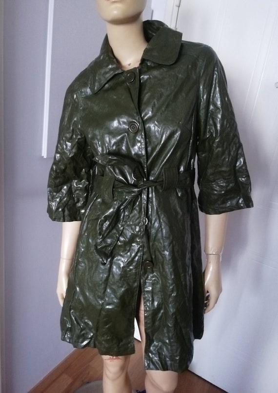 Vintage Original French 1960s/70s Dark Green PVC Short Rain Mac Size 8 to 10 UK Half Sleeves - Etsy Vintage Original French 1960s/70s Dark Green PVC Short Rain Mac Size 8 to 10 UK Half Sleeves - Etsy