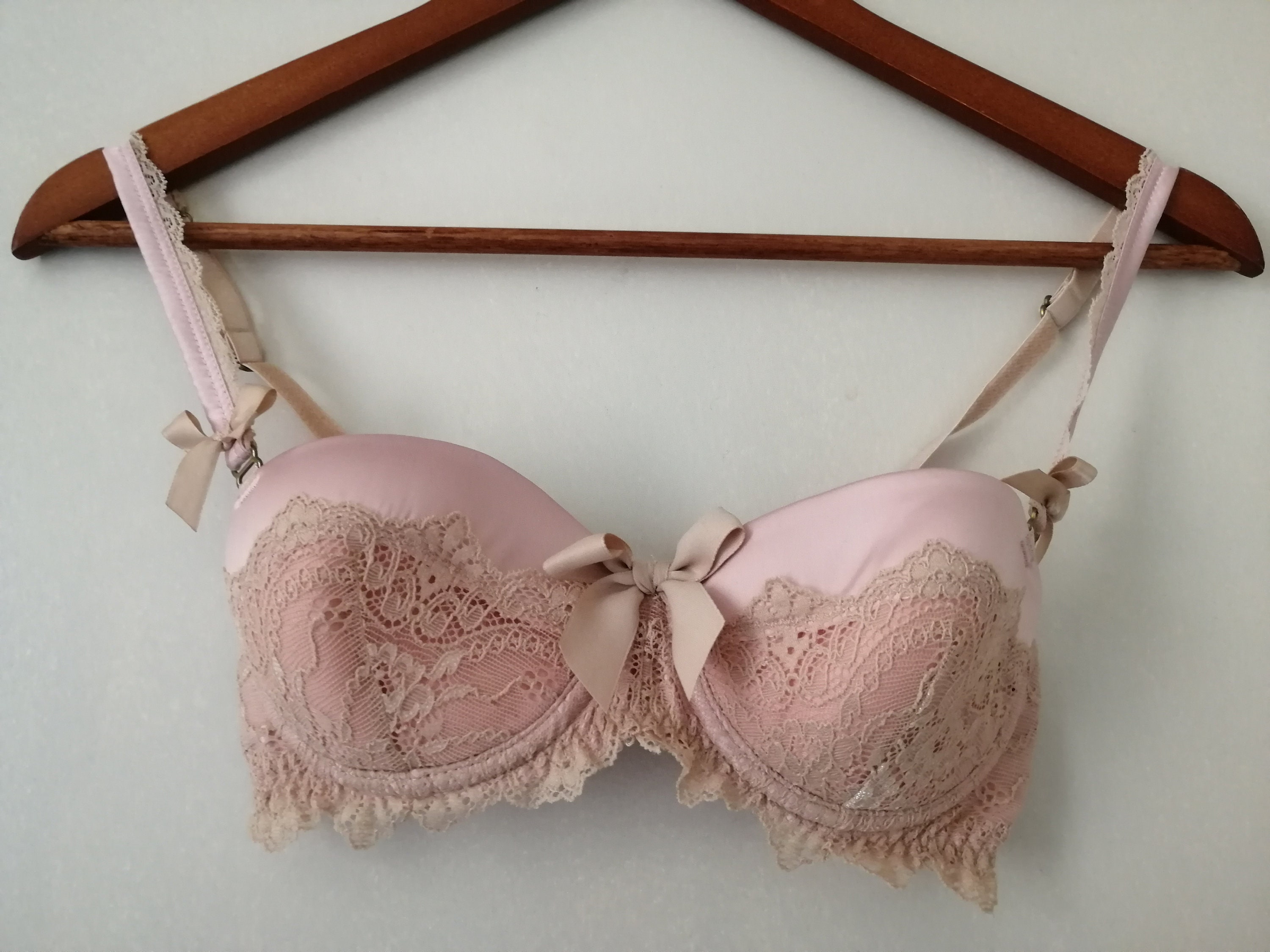 Vintage 1980s pink lace padded bra UK 32B/Eu85B /70B unused | Etsy