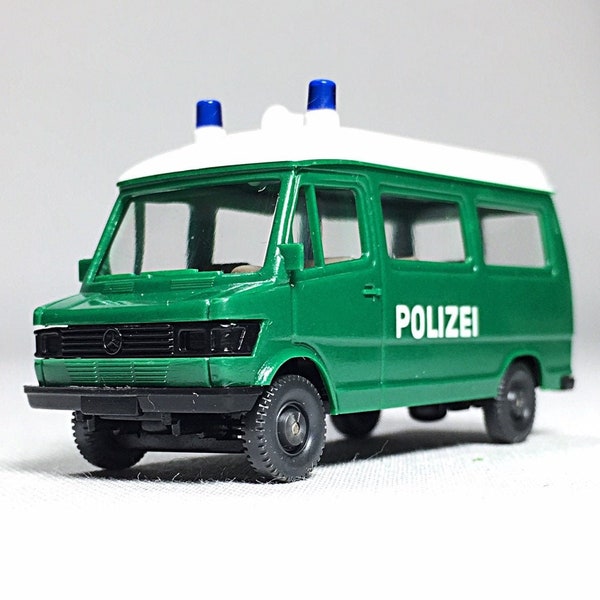 Wiking HO scale Mercedes Benz MB Polizei 207 D bus Vintage 1:87 police van