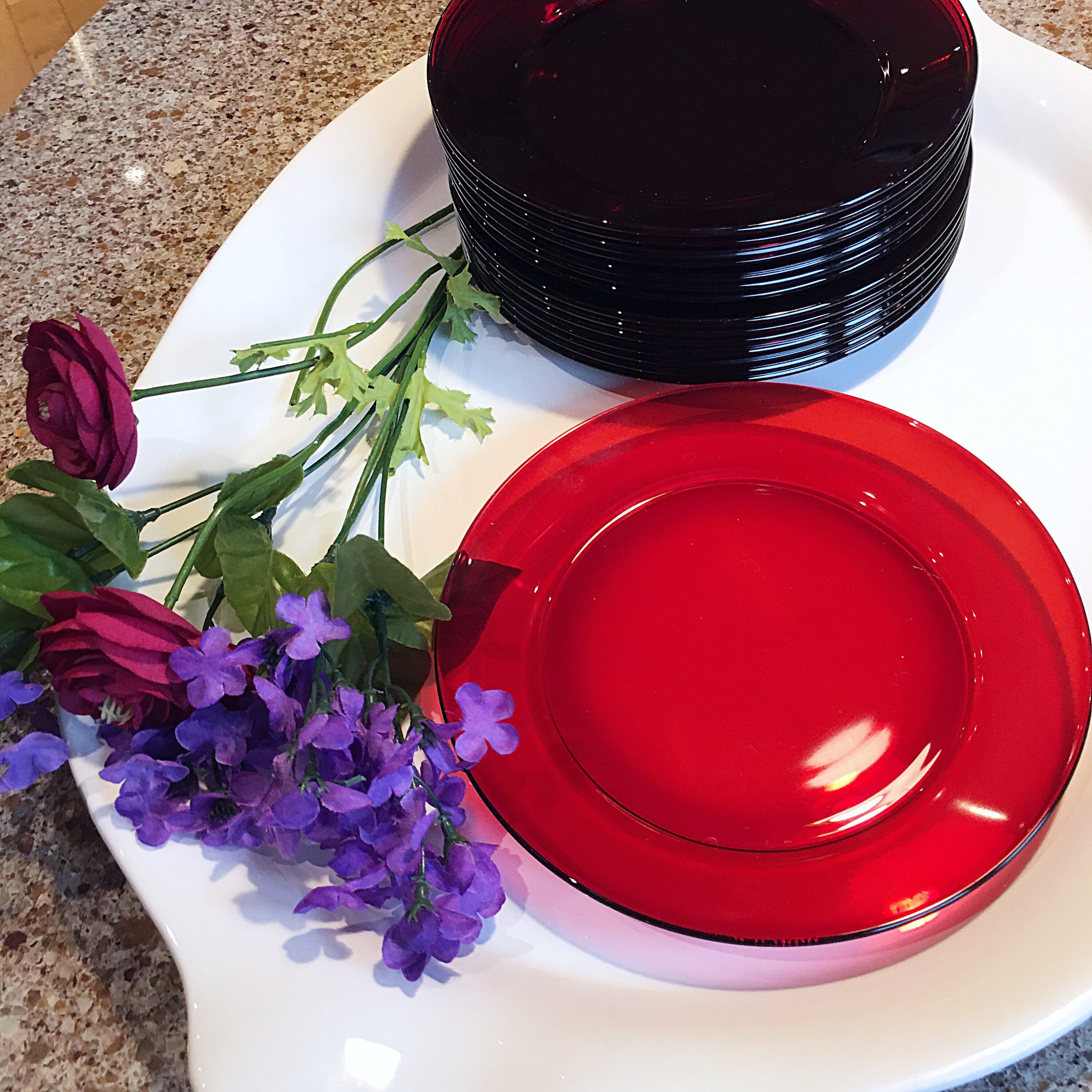 Christmas Dishes Glass Set of 15/ Festive Holiday Etsy