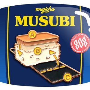 Spam Musubi Assembly Enamel Pin