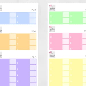 Adesivos de despesas - 7 x 9 - 6 cores, orçamento Erin Condren, orçamento do planejador feliz, adesivos do planejador de orçamento, adesivos de orçamento, rastreamento de despesas