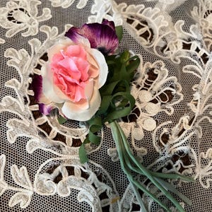Purple Pansy Vintage Millinery Flowers