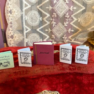 Miniature Books and Journal For Fashion Dolls