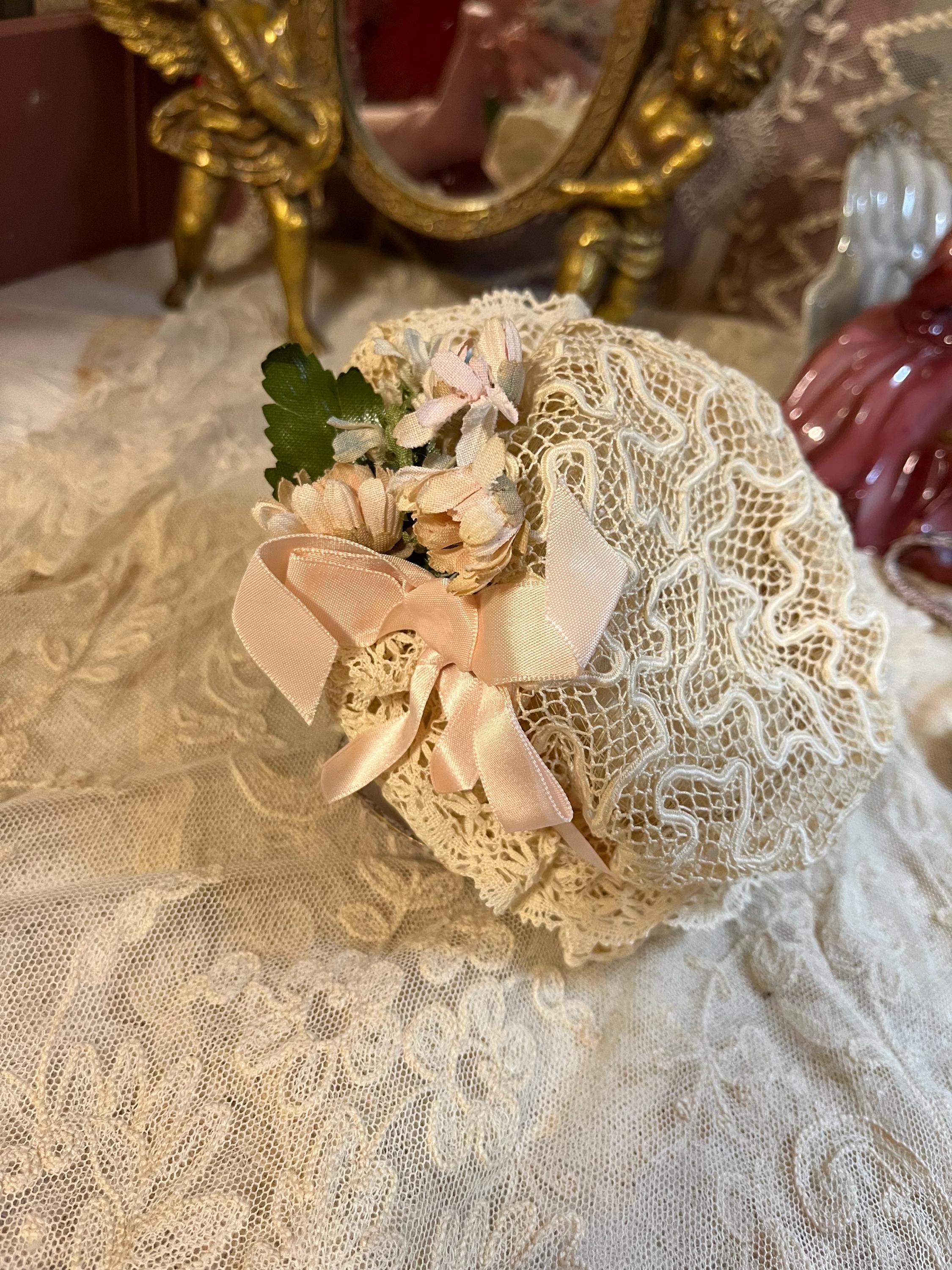 Antique doll bonnet - Etsy 日本