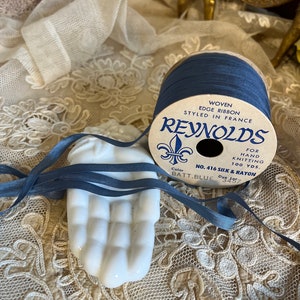 Vintage Silk Ribbon-Blue