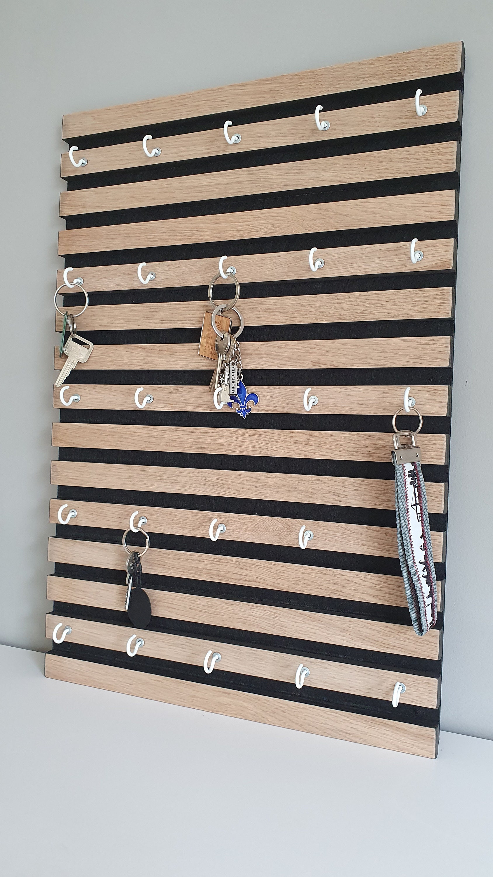 Key Board for Reception Hotel Key Board Large Made of Wood as a Housewarming Gift Wedding Gift Modern With 25 Key Hooks Reception Etsy