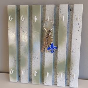 Key board guest gift key board modern graffiti style wooden key hook for the wall as a housewarming gift wedding gift