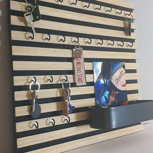 Key board with letter tray, modern wooden key board, wall organizer, entryway organizer, housewarming gift, wedding gift