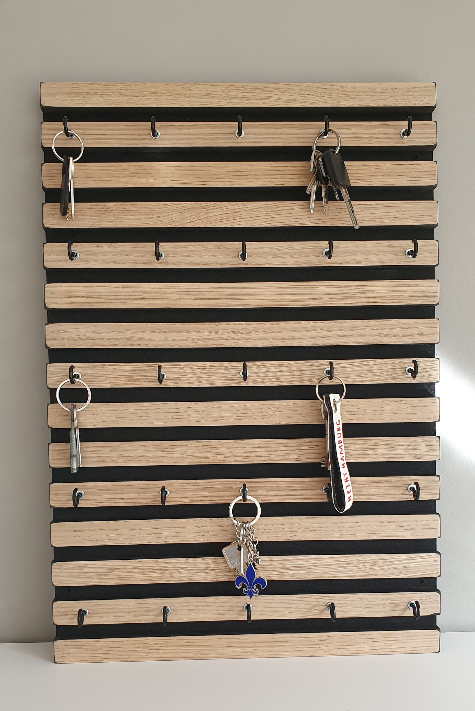 Motel Key Rack Key Rack for Hotel Reception, Large Wooden Key Rack as a Housewarming ...