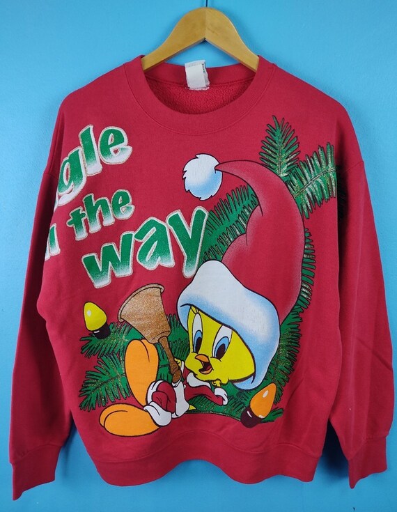 Vintage Tweety Sweater 90s Christmas