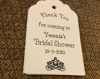 Fairytale bridal shower favor tag| Gift tag for wedding