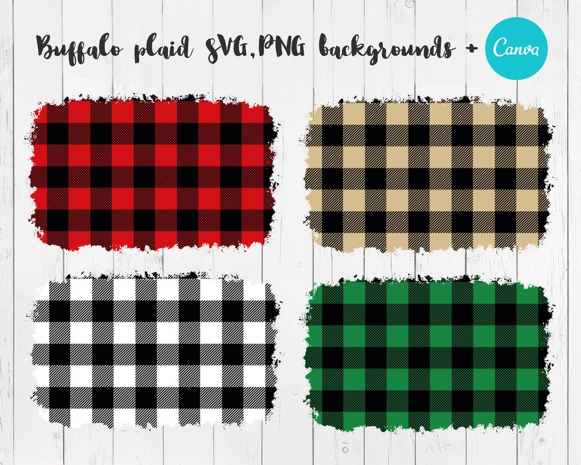 Buffalo Plaid SVG PNG Backgrounds. Plaid Sublimation Prints. | Etsy