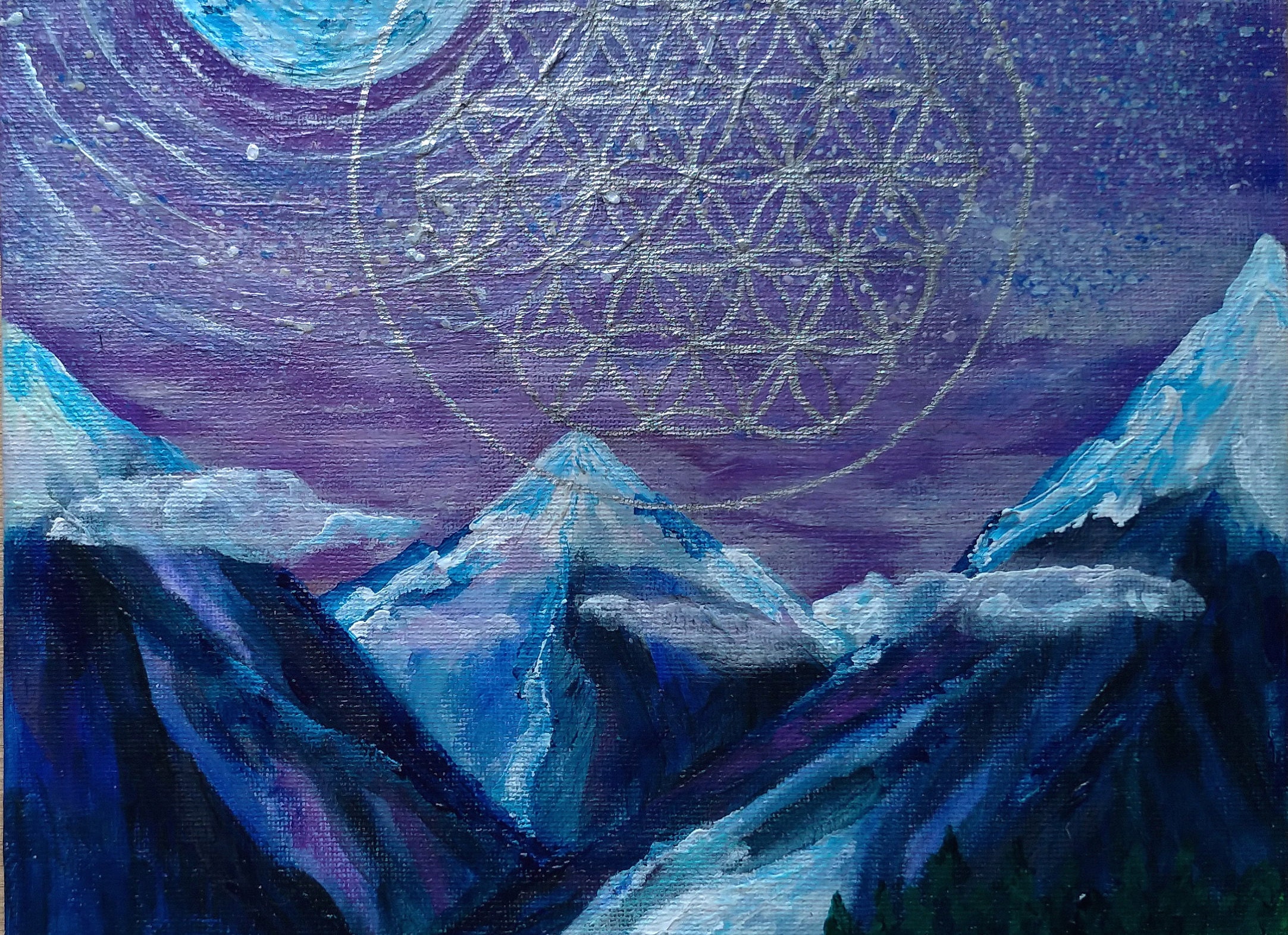 Meditation Painting Original Painting Spiritual Art Sacred Etsy