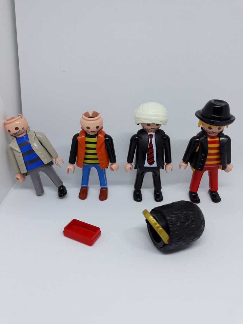 Playmobil Four Action Figures 1990-1996 Job Lot