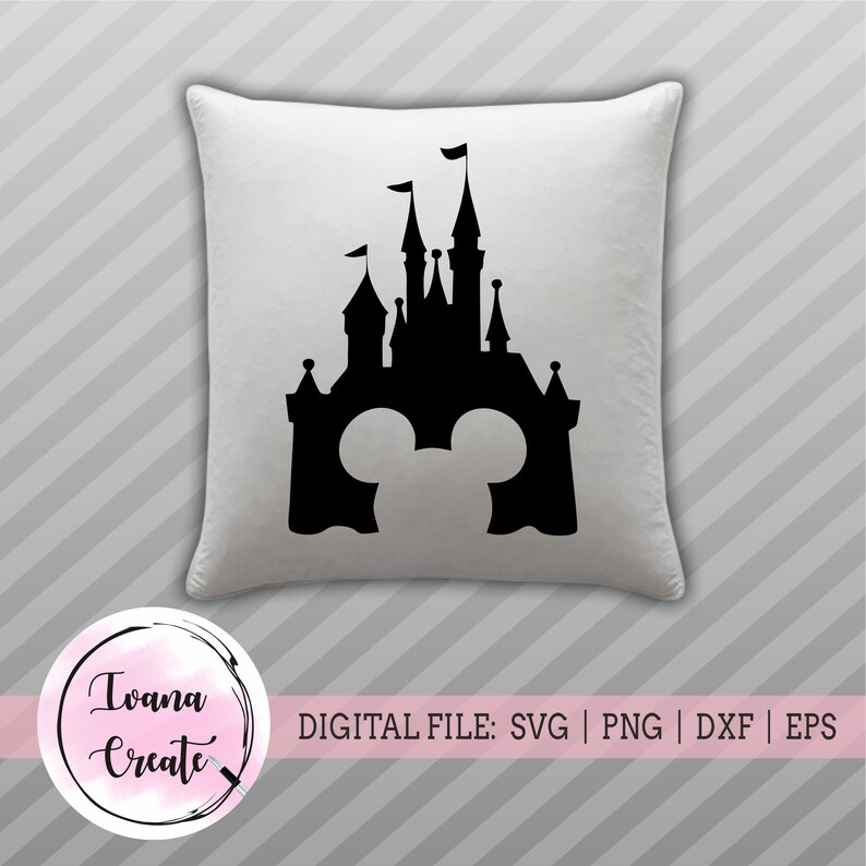 Download Disney Castle With Mickey Head Disney Files For Cricut And Silhouette Disney Vector Clipart Disney Castle Silhouette Disney Castle Svg Kits Craft Supplies Tools Tripod Ee