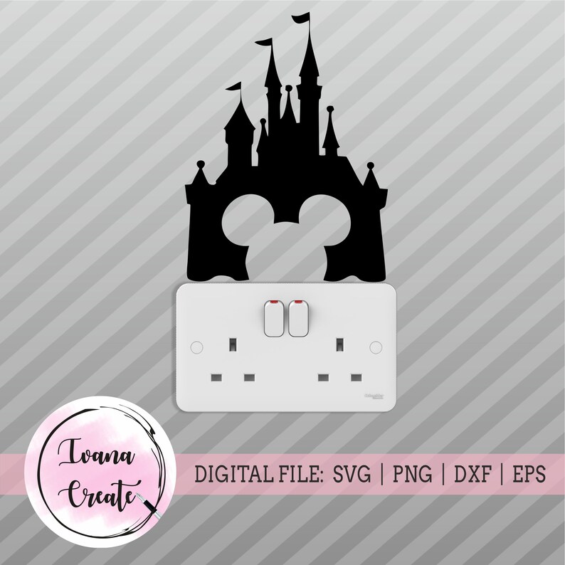 Download Disney Castle With Mickey Head Disney Files For Cricut And Silhouette Disney Vector Clipart Disney Castle Silhouette Disney Castle Svg Kits Craft Supplies Tools Tripod Ee